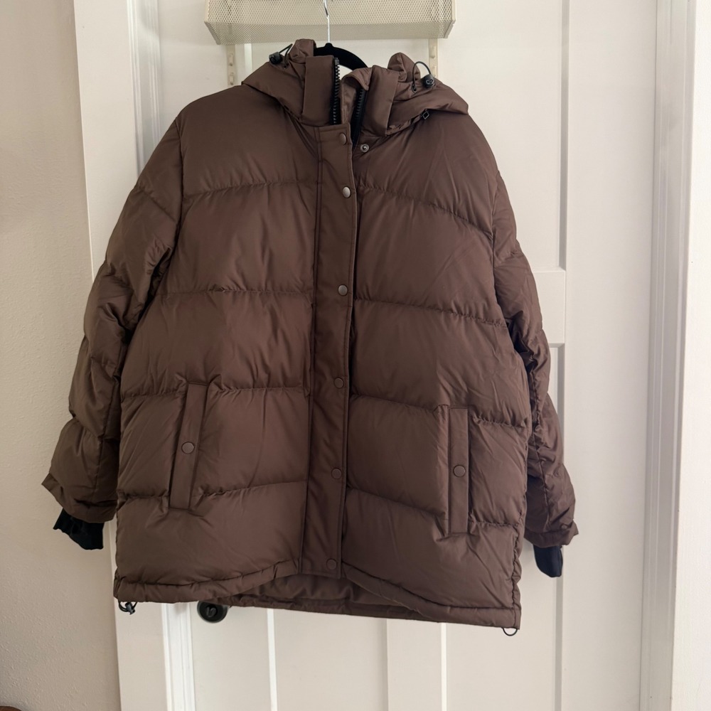 Quince Responsible Down Puffer Jacket Brown XL 700 Fill Power NWT Gorpcore